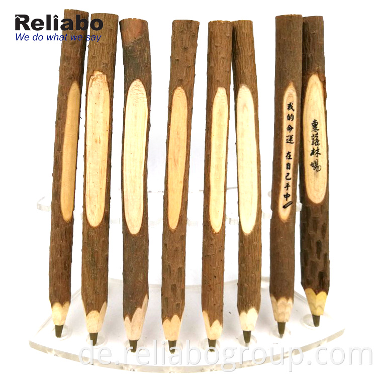 Reliabo Recycled Carved Logo Fancy Cheap Wood Pen